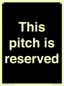 This pitch is reserved